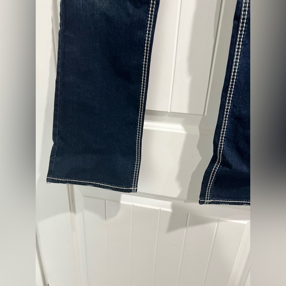 NEW NWT suki‎ mid slim boot silver Jeans 30/33 30x33 - Picture 5 of 13